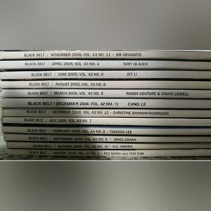Black Belt Magazine Collection lot (2004-2006) 12 Total